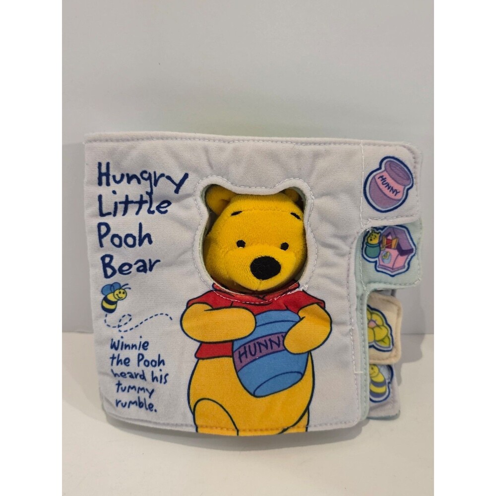 Vintage Disney Winnie The Pooh Hungry Little Pooh Bear Soft Book